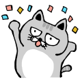 かわいい猫 スタンプ画像