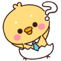 仕事の相棒ひよこ スタンプ画像