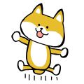 かわいい犬 スタンプ画像