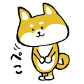 かわいい犬 スタンプ画像