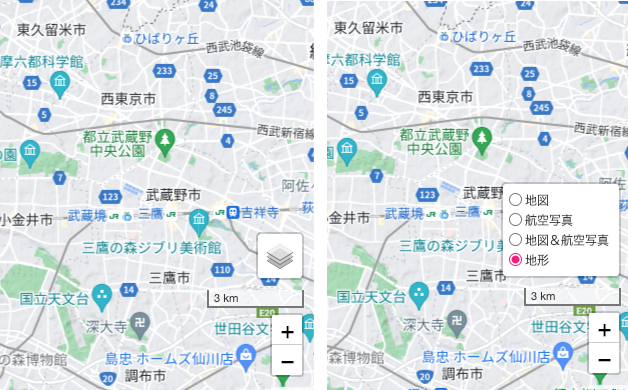 Linkit Maps 地図モードの利用方法